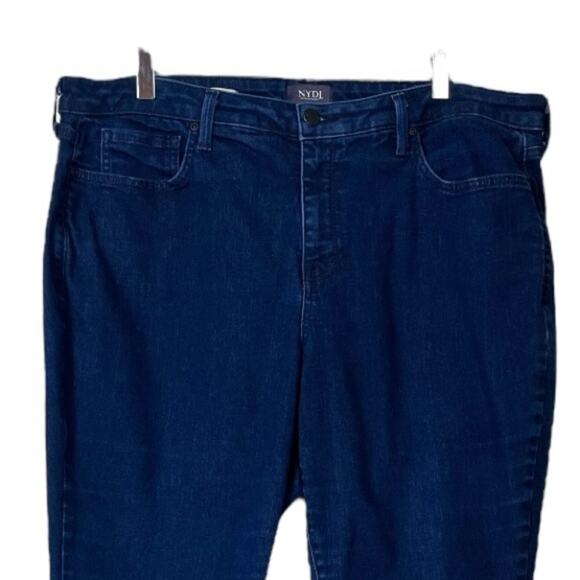 NYDJ Barbara Bootcut Crop Jeans Mid Rise Dark Wash Slimming Women’s Size 18W - Picture 3 of 6
